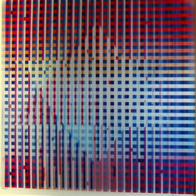 Yaacov Agam Rainbow Star agamograph (far right)